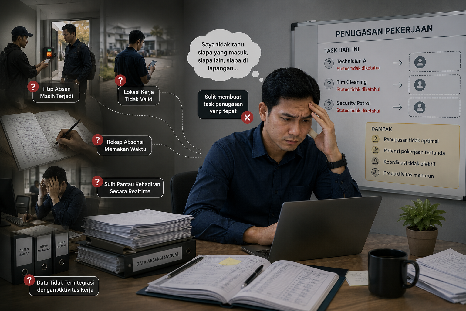 astrel solusi kerumitan absensi dan menjaga kehandalan operasi